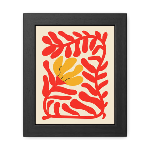 Italian Kitch 7 - Vibrant Floral Framed Poster – Modern Wall Art for Home Decor