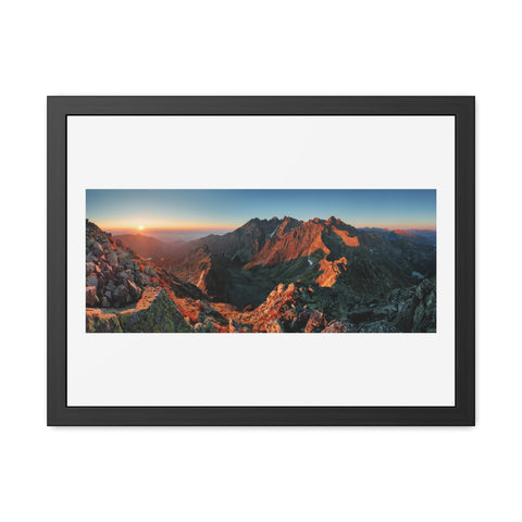 Rock Formation 4 - Scenic Mountain Framed Poster - Stunning Nature Wall Art for Home Decor