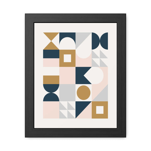 Crown 2 - Geometric Framed Poster Art for Modern Decor | Abstract Wall Art | Stylish Home Accent