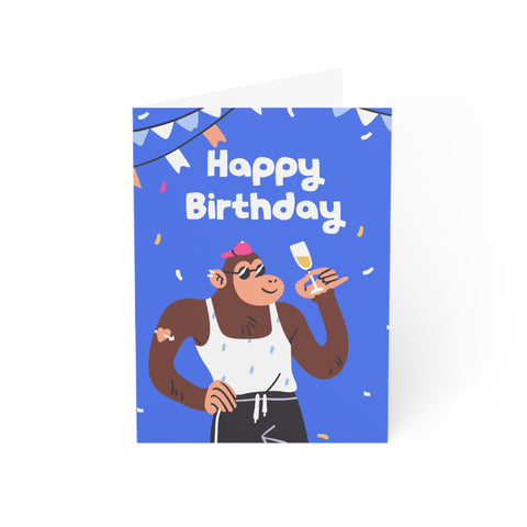 Happy Birthday (Cool Monkey) - Greeting Card