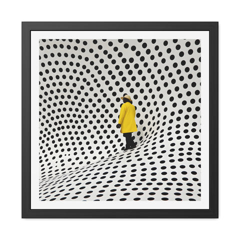 Dotted 1 - Modern Polka Dot Framed Poster - Minimalist Wall Art for Home Decor