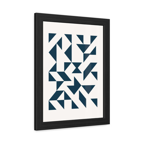 Crown 3 - Geometric Framed Poster – Modern Wall Art for Contemporary Decor
