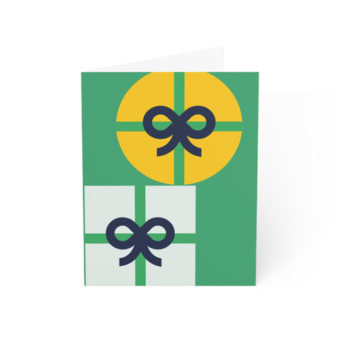 Gift Box Greeting Cards — Christmas / Holiday Greeting Card - Illustrated, Modern