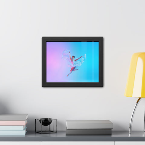 Ballet - Dynamic Dancer Framed Poster - Colorful Art for Home Décor
