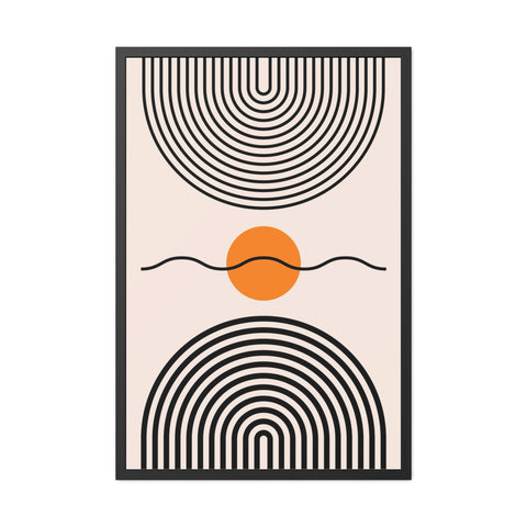 Brenda 3 - Modern Abstract Framed Poster - Minimalist Wall Art for Home Decor