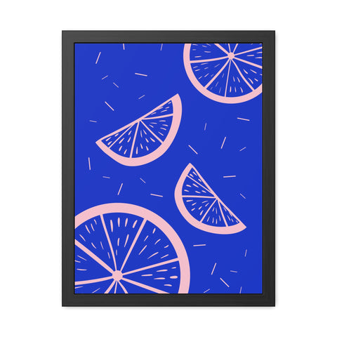 When life gives you lemons 8 - Bright Citrus Framed Poster - Fresh Fruit Decor for Colorful Spaces