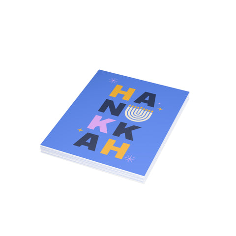 Hanukkah Greeting Card — Hanukkah / Holiday Greeting Card - Illustrated, Modern
