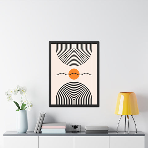 Brenda 3 - Modern Abstract Framed Poster - Minimalist Wall Art for Home Decor