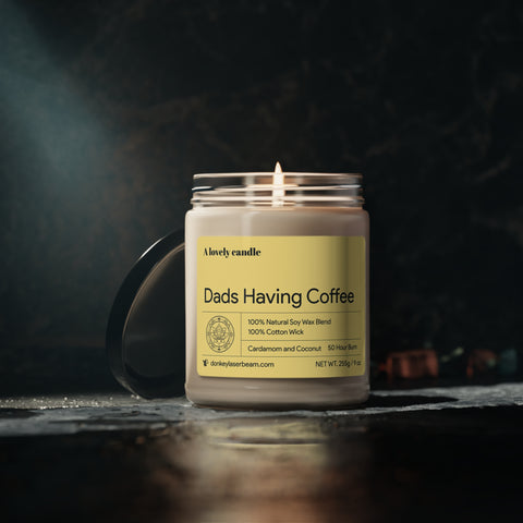 Dads Having Coffee - Scented Soy Candle, 9oz