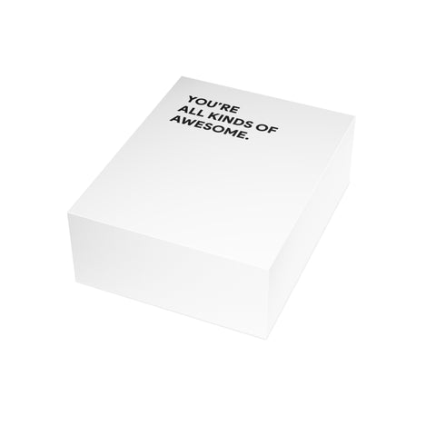 "You're All Kinds of Awesome" Greeting Card — Motivational / Encouragement Greeting Card - Illustrated, Funny, Snarky, Modern