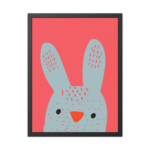 Childrana 1 - Cute Bunny Framed Poster - Perfect for Kids' Rooms & Easter Decor