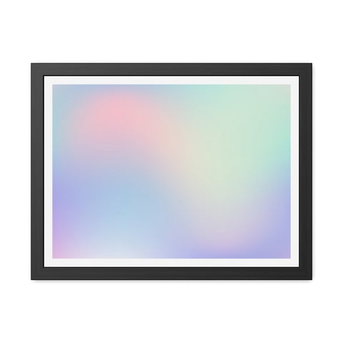 Haze - Pastel Gradient Framed Poster for Modern Decor