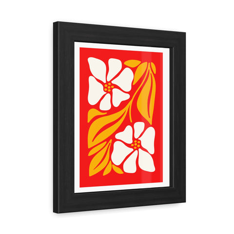 Natural Formation 12 - Vibrant Floral Framed Poster - Retro Home Decor