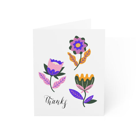Thanks (Flowers) - Greeting Card