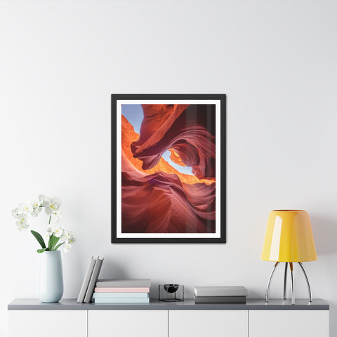 The Gorge - Desert Canyon Framed Poster - Stunning Wall Art for Home Decor