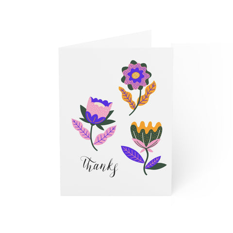 Thanks (Flowers) - Greeting Card