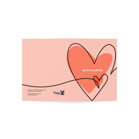 'Be My Valentine' Greeting Card - Love / Valentine Greeting Card - Illustrated, Funny, Snarky, Modern