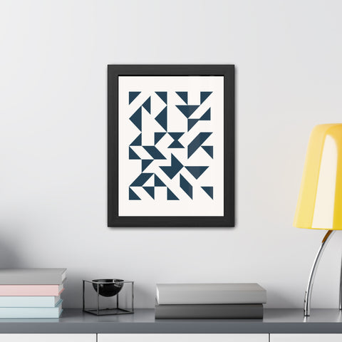 Crown 3 - Geometric Framed Poster – Modern Wall Art for Contemporary Decor