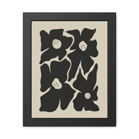 Boho Floral 1 - Framed Poster - Modern Wall Art for Home Decor