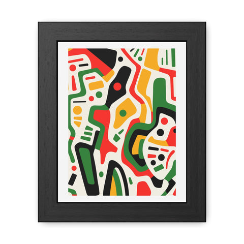 Africa 2 - Abstract Colorful Framed Posters - Modern Art Wall Decor for Home & Office