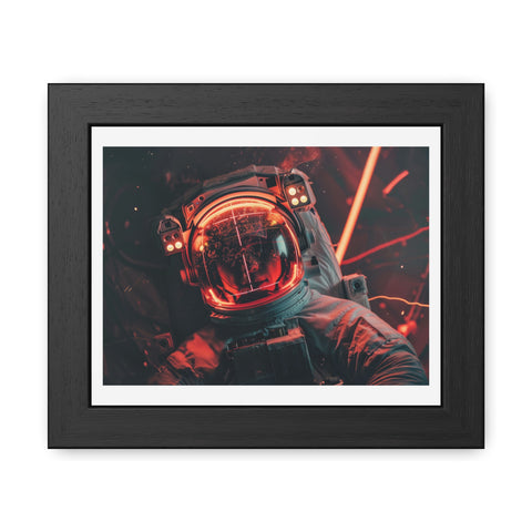 Kev - Cosmic Astronaut Framed Poster - Sci-Fi Wall Art for Space Enthusiasts