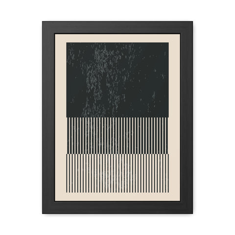 Ink Stamp 8b - Modern Abstract Framed Poster - Minimalist Wall Art for Stylish Home Décor