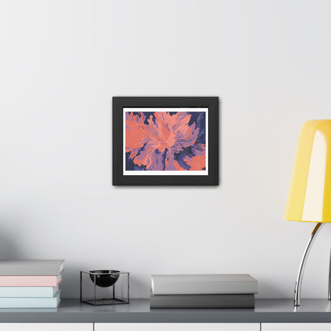Florescent - Abstract Floral Framed Poster – Modern Wall Art for Home Décor