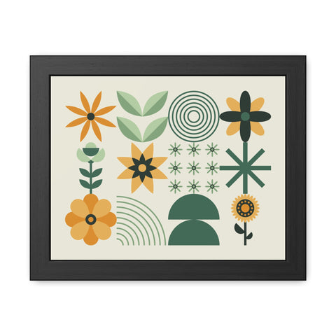 Farmhouse 2 - Botanical Framed Poster - Modern Floral Art for Home Decor