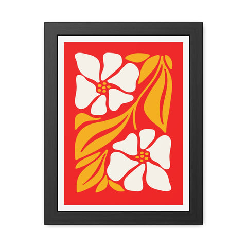 Natural Formation 12 - Vibrant Floral Framed Poster - Retro Home Decor