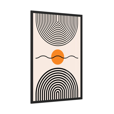 Brenda 3 - Modern Abstract Framed Poster - Minimalist Wall Art for Home Decor