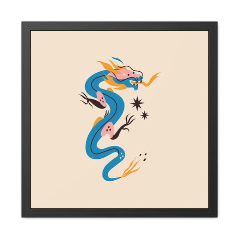 Dragon 2 - Vibrant Dragon Art Framed Posters for Home Décor