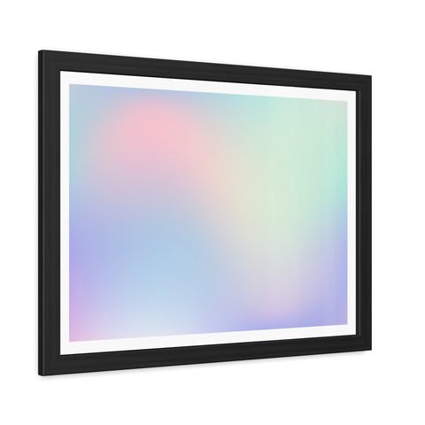 Haze - Pastel Gradient Framed Poster for Modern Decor
