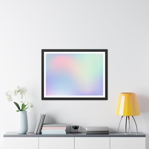 Haze - Pastel Gradient Framed Poster for Modern Decor