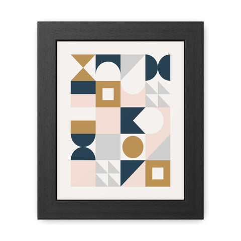 Crown 2 - Geometric Framed Poster Art for Modern Decor | Abstract Wall Art | Stylish Home Accent