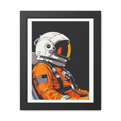 Astrum 1 - Astronaut Framed Poster - Space Art for Adventure Lovers