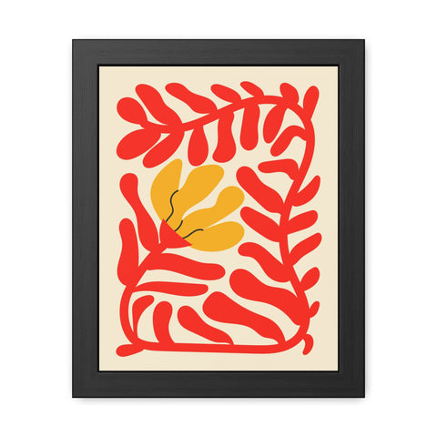 Italian Kitch 7 - Vibrant Floral Framed Poster – Modern Wall Art for Home Decor