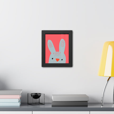 Childrana 1 - Cute Bunny Framed Poster - Perfect for Kids' Rooms & Easter Decor