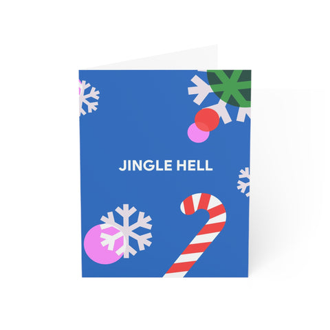 “Jingle Hell” Holiday Greeting Card — Christmas / Holiday Greeting Card - Illustrated, Modern