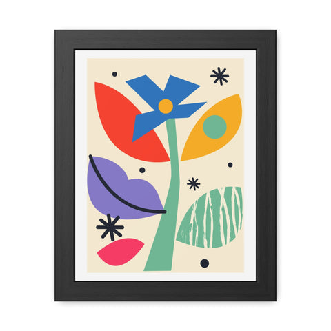 Kurian 11 - Vibrant Floral Framed Poster - Modern Wall Art for Home Décor