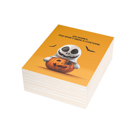 “Oh Honey, You Don't Need a Costume” Halloween Greeting Card — Halloween / Holiday Greeting Card - Illustrated, Funny, Snarky, Modern