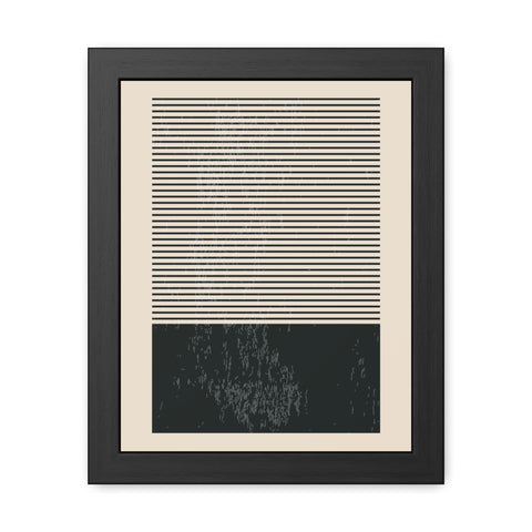 Ink Stamp 7b - Minimalist Framed Poster - Modern Wall Art for Home Decor