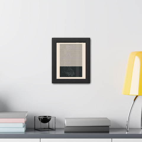 Ink Stamp 7b - Minimalist Framed Poster - Modern Wall Art for Home Decor