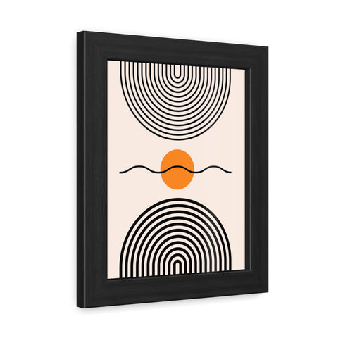 Brenda 3 - Modern Abstract Framed Poster - Minimalist Wall Art for Home Decor