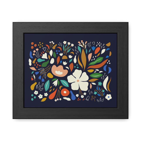 The Flowering 1 - Blooming Floral Framed Poster - Vibrant Home Decor for Nature Lovers