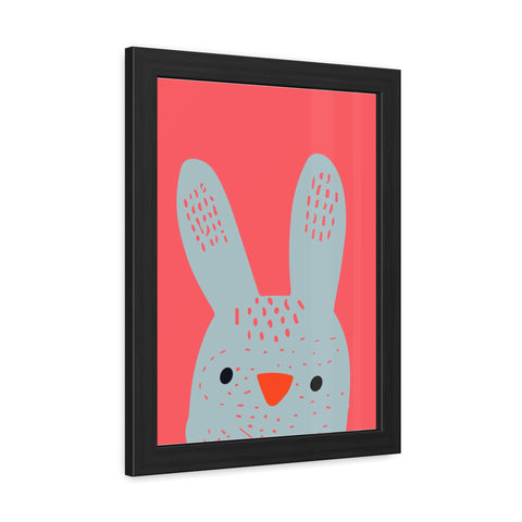 Childrana 1 - Cute Bunny Framed Poster - Perfect for Kids' Rooms & Easter Decor