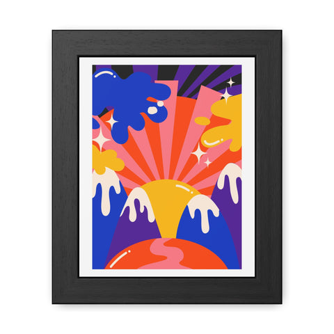 Grimland 1 - Colorful Abstract Framed Posters - Vibrant Wall Art for Home Decor