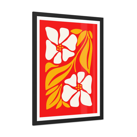 Natural Formation 12 - Vibrant Floral Framed Poster - Retro Home Decor