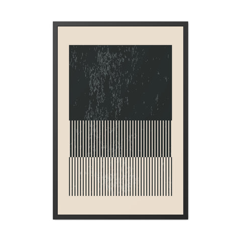Ink Stamp 8b - Modern Abstract Framed Poster - Minimalist Wall Art for Stylish Home Décor