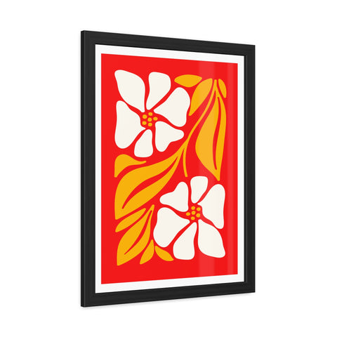 Natural Formation 12 - Vibrant Floral Framed Poster - Retro Home Decor