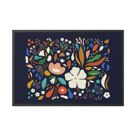 The Flowering 1 - Blooming Floral Framed Poster - Vibrant Home Decor for Nature Lovers